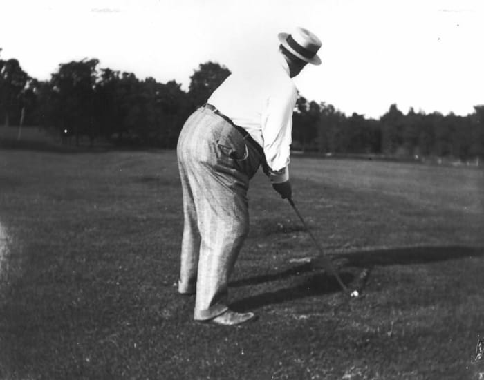 William Howard Taft, at 5-10 and 350 or so pounds, cut an imposing figure on the golf course.